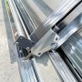 Pool tag 4x8m med sidedr | Slidbar - Aluminium