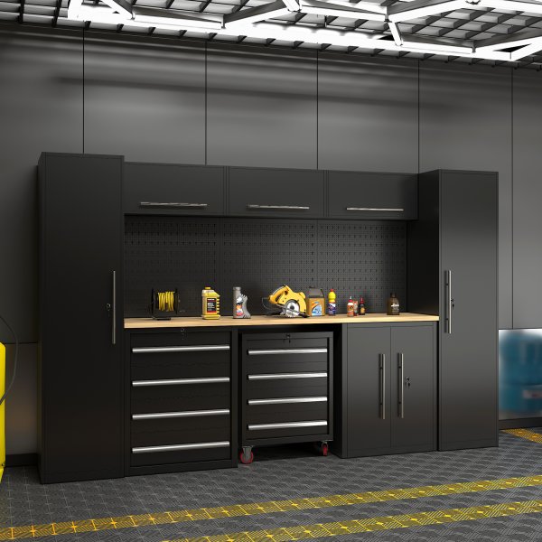 Komplet garage interiør | Sort
