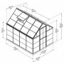 Drivhus 4,6m | Klar polycarbonat | Harmoni