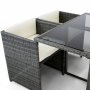 Pladseffektiv fdevaregruppe | 4 stole i kunstrattan | Lyfco Malm