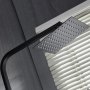 Komplet tagbrusersæt med håndbruser i kantet design | Sort
