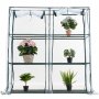 Plast drivhus 0,7m | Stlramme med PVC-belgning