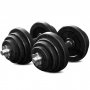 Hndvgte 2x15kg justerbar vgt | Perfekt til hjemmebrug | Banelber