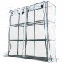 Plast drivhus 0,7m | Stlramme med PVC-belgning