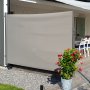 Sidemarkise 1,6x3 m | Til sol-, vind- og indsynsbeskyttelse