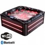 Spabad Vivid Dreams WiFi - 5-6 personer | Sort udgave | Lyfco